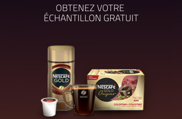 Nescafé Gold : Échantillon gratuit