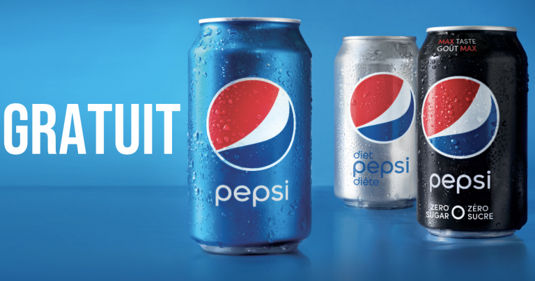 Obtenez un Pepsi gratuitement